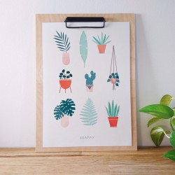 Affiche A4 Plant lovers
