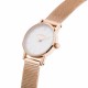 Montre Simone Maille milanaise - or rose/cad.blanc