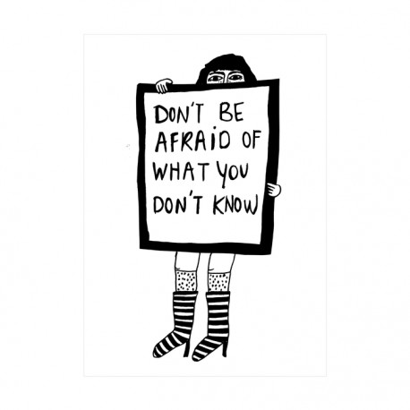 Affiche Don't be afraid