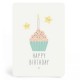 Carte Happy birthday cupcake ZU