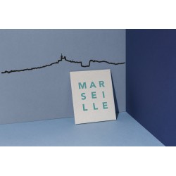 Silhouette de Marseille - noir
